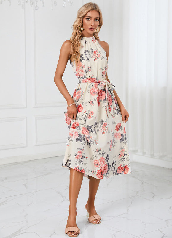 Robe Trapèze Élégance Tropicale - gallery 1