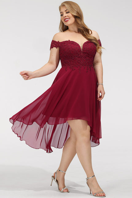 Robe Trapèze Asymétrique Velours - gallery 8