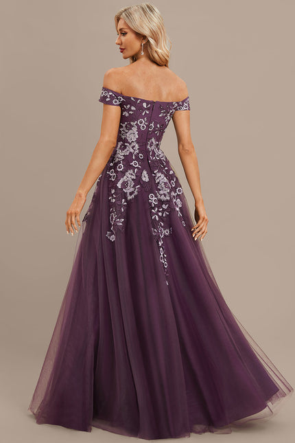 Robe Trapèze Satin Orchidée - gallery 5