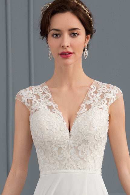 Robe Trapèze Éthérée Satinée - gallery 4