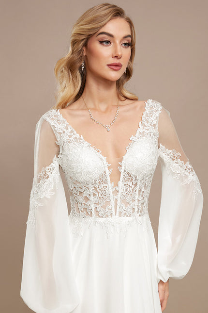 Robe Trapèze Éthérée Satinée - gallery 4