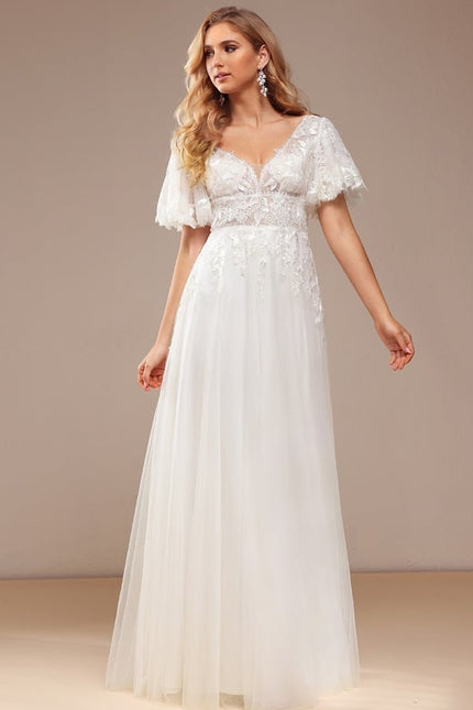 Robe Trapèze Luxe Évanescent - gallery 3