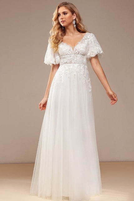 Robe Trapèze Luxe Évanescent - gallery 3