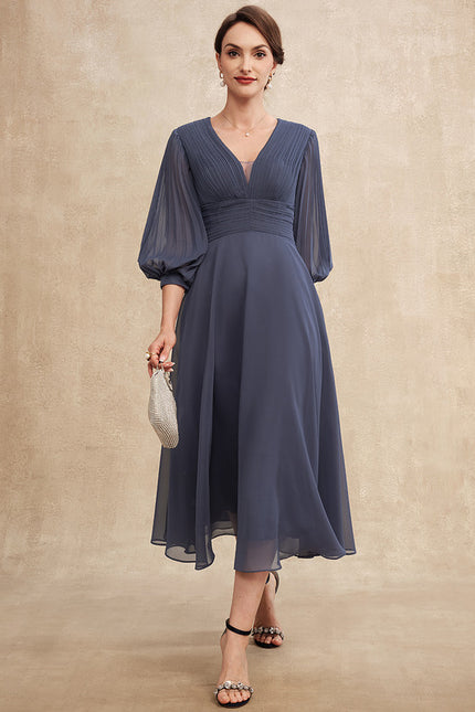 Robe Trapèze Chiffon Élégante