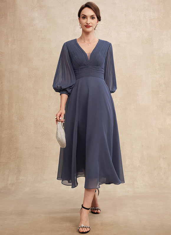 Robe Trapèze Chiffon Élégante