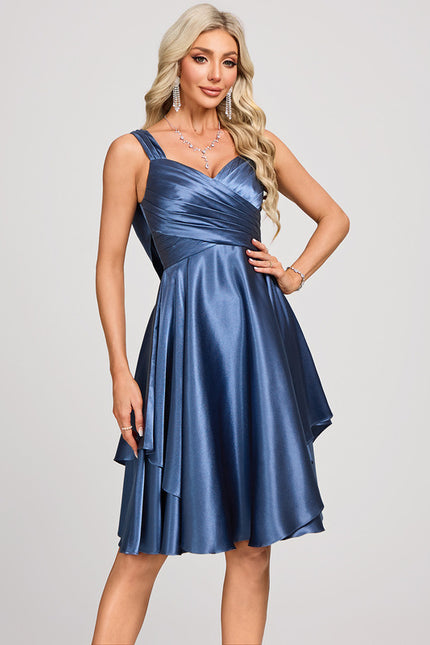 Robe Trapèze Satin Vortex - gallery 4