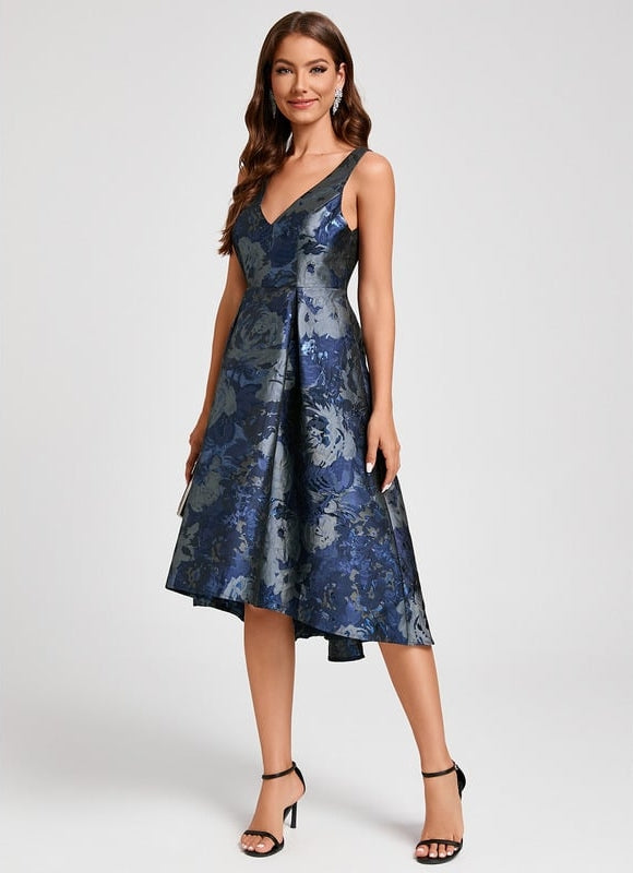 Robe Trapèze Nuit Fleurie