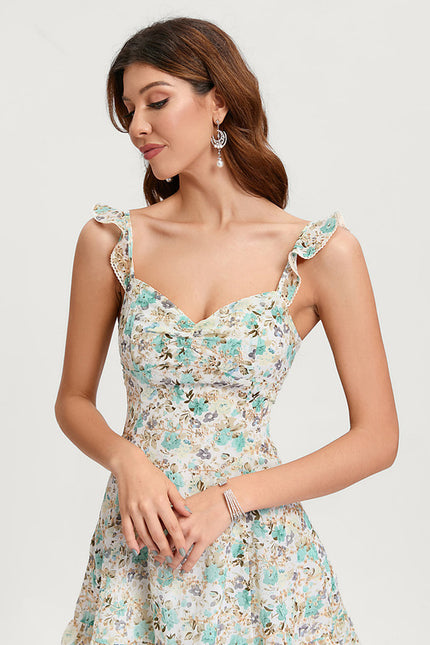 Robe Trapèze Florale Aérée - gallery 5