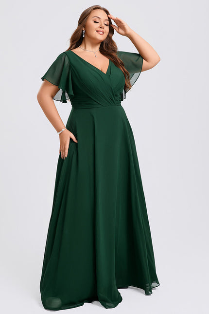 Robe Trapèze Mousseline Fendue - gallery 7