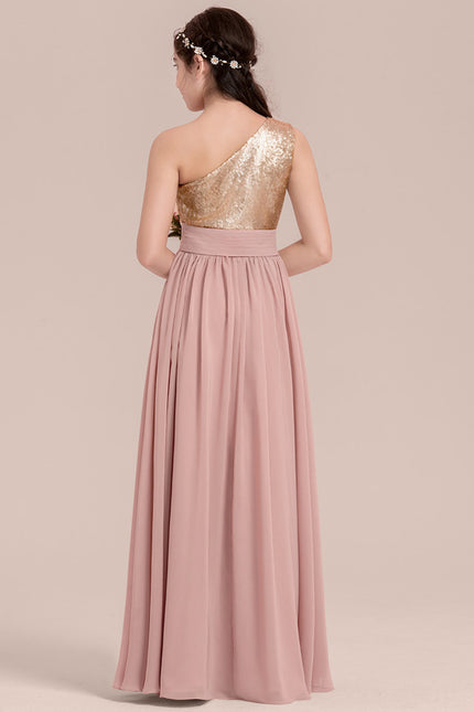 Robe Trapèze Brillance Rosée - gallery 3