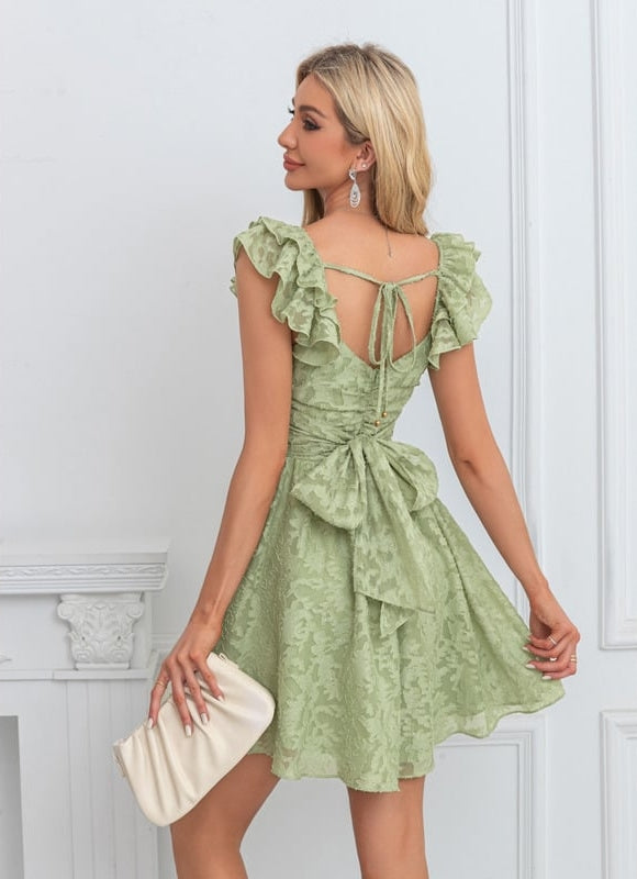 Robe Trapèze Fleur De Soie - gallery 2