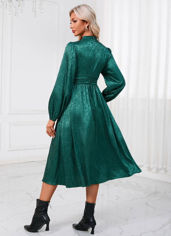 Robe Trapèze Émeraude Légère