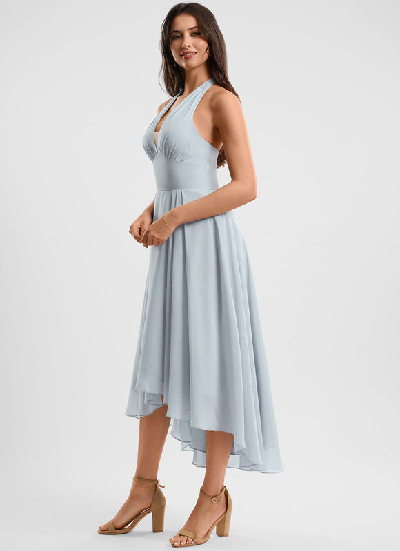 Robe Trapèze Flottante Verte - gallery 3