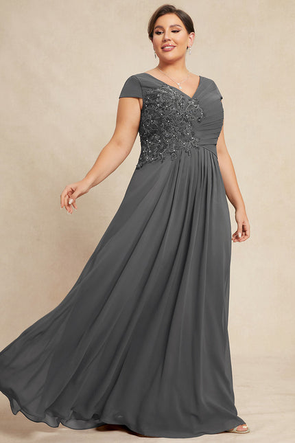 Robe Trapèze Sérénité Charbonnée - gallery 8