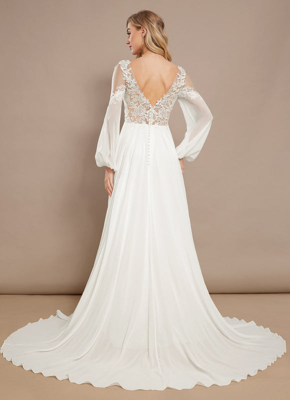 Robe Trapèze Éthérée Satinée - gallery 6