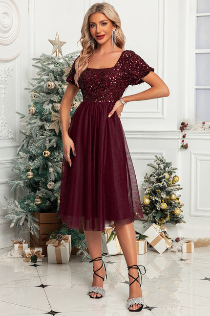 Robe Trapèze Rubis Lumineux