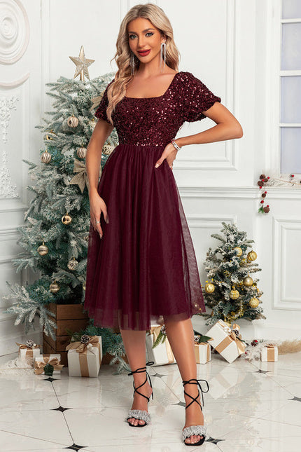 Robe Trapèze Rubis Lumineux