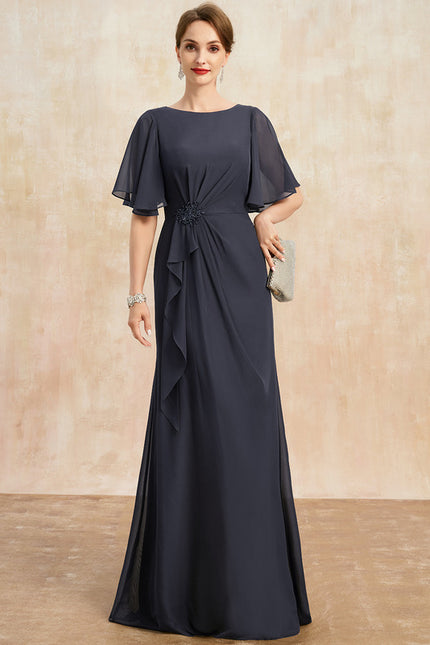 Robe Trapèze Élégance Marine Éthérée