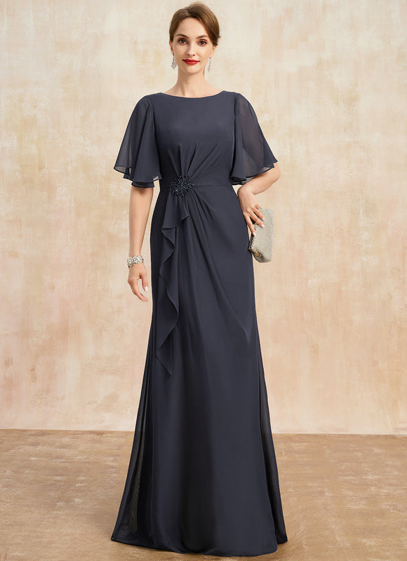 Robe Trapèze Élégance Marine Éthérée