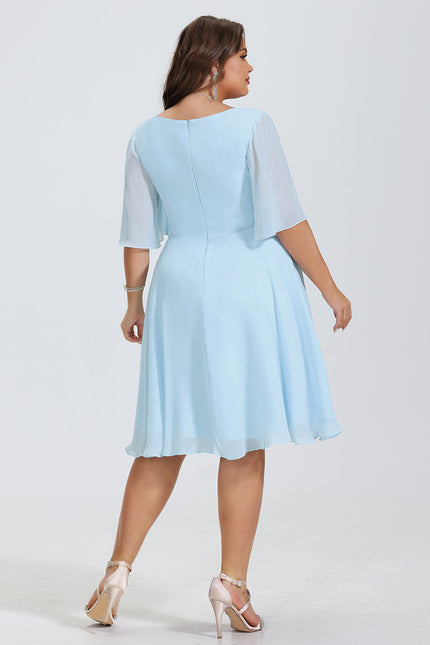 Robe Trapèze Drapé Élégant Chic - gallery 8