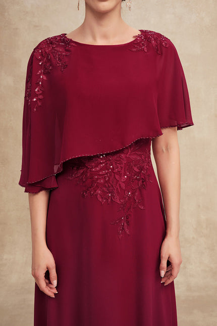 Robe Trapèze Rouge Serenité - gallery 6
