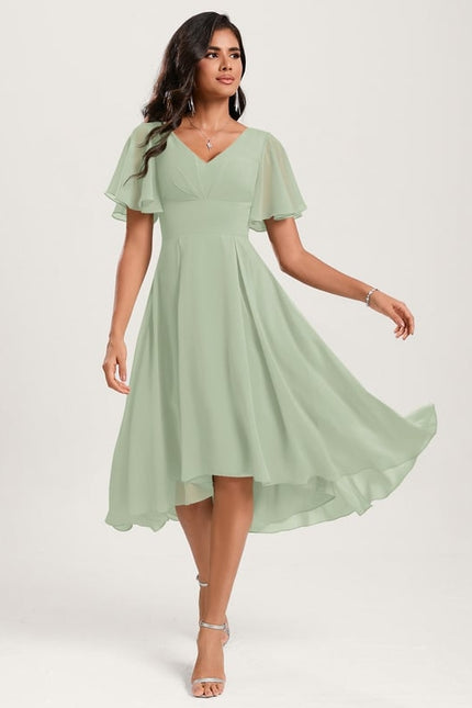 Robe Trapèze Flottante Verte