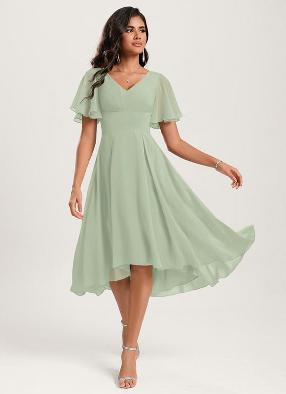 Robe Trapèze Flottante Verte