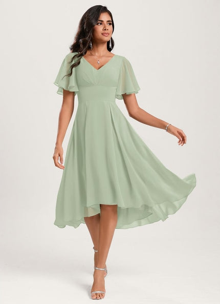 Robe Trapèze Flottante Verte
