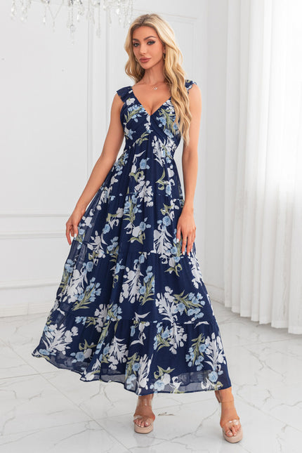 Robe Trapèze Fleur Rose Éthérée - gallery 5