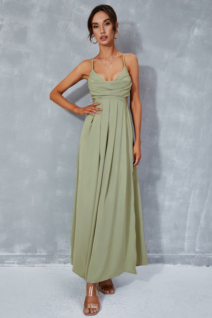 Robe Trapèze Verdure Élancée - gallery 4