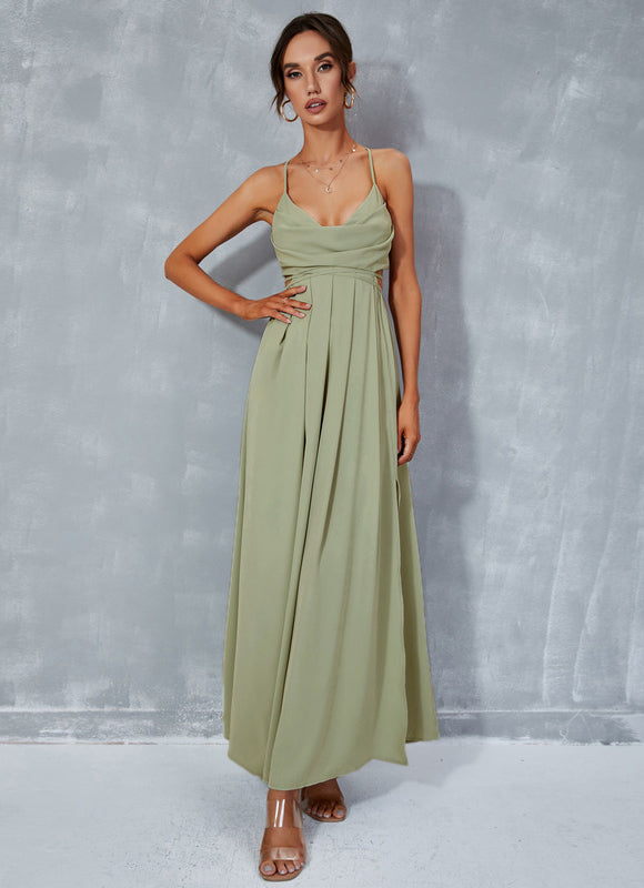 Robe Trapèze Verdure Élancée - gallery 4