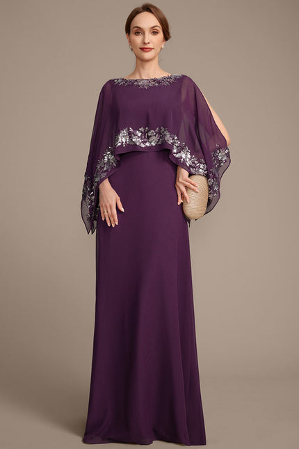 Robe Trapèze Violette Éthérée