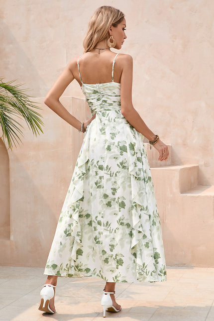 Robe Trapèze Éclat Floral Satiné - gallery 2