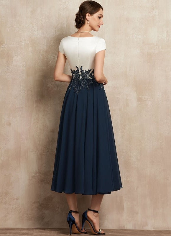 Robe Trapèze Satin Chic Flottant - gallery 3