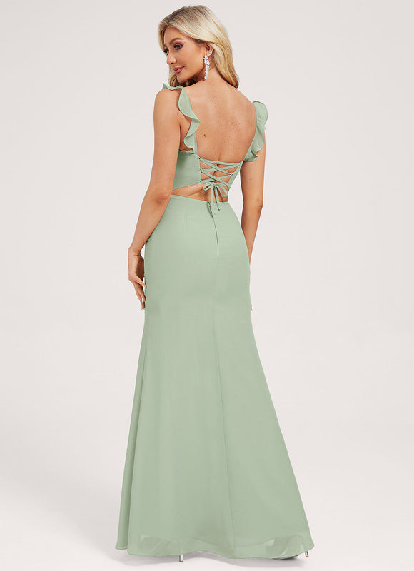 Robe Trapèze Flottante Aqua - gallery 1