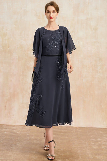 Robe Trapèze Éclat De Velours - gallery 1