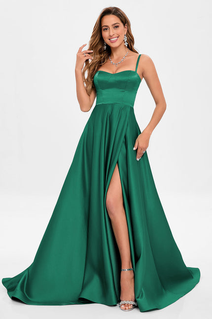 Robe Trapèze Éclat Satiné - gallery 3