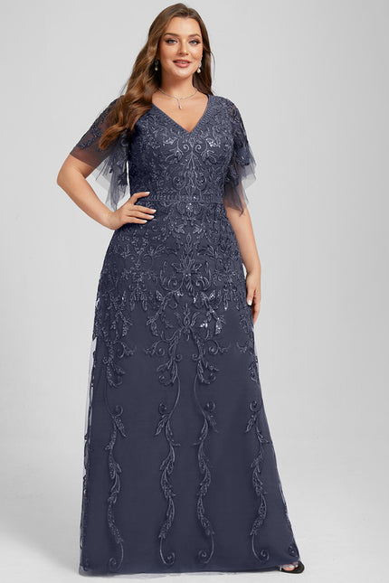 Robe Trapèze Élégance Tulle Cristal - gallery 8