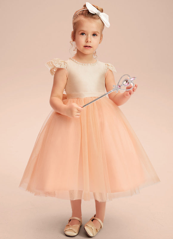 Robe Trapèze Pêche Élégante - gallery 5