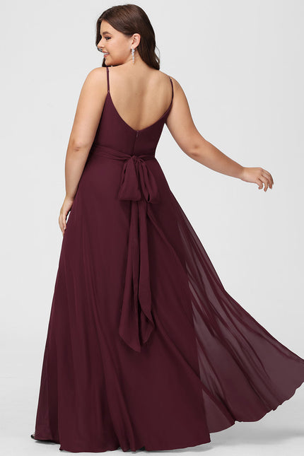 Robe Trapèze Mousseline Fendue - gallery 8