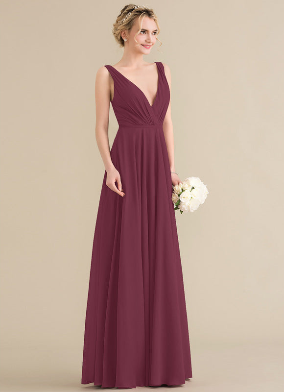Robe Trapèze Bordeaux Élégance - gallery 2