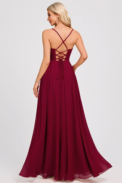 Robe Trapèze Élégance Cerise - gallery 5