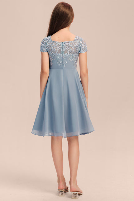 Robe Trapèze Céleste Dentelle - gallery 2