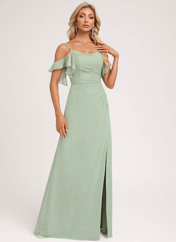 Robe Trapèze Aérienne Céleste - gallery 4
