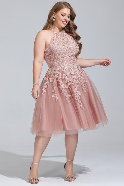 Robe Trapèze Lueur Rosée - gallery 7