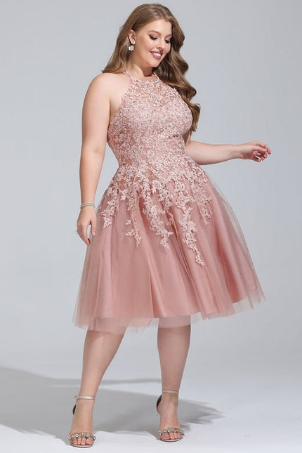 Robe Trapèze Lueur Rosée - gallery 7