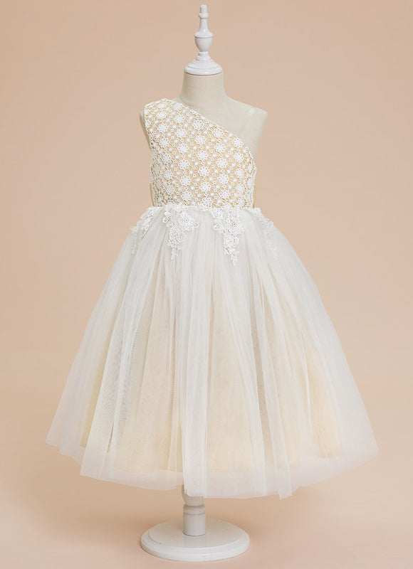 Robe Trapèze Nœud Écru Tulle - gallery 4
