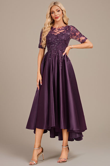 Robe Trapèze Violette Chic - gallery 3