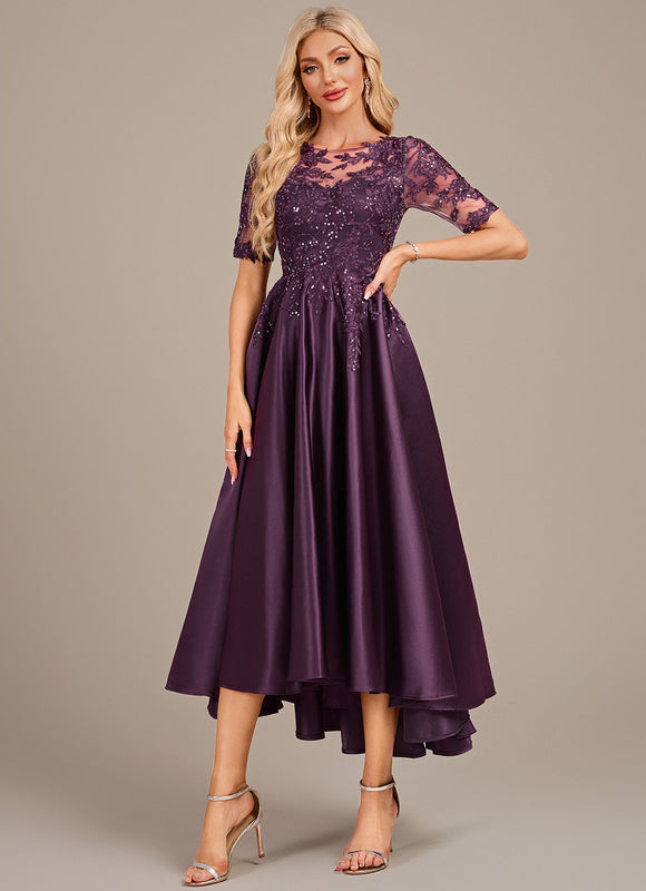 Robe Trapèze Violette Chic - gallery 3