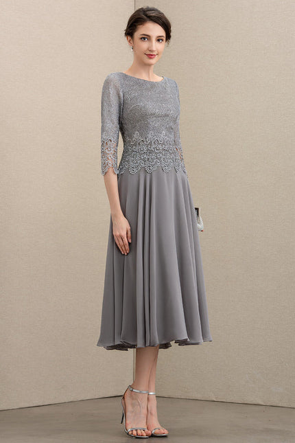 Robe Trapèze Lilas Élégant - gallery 3